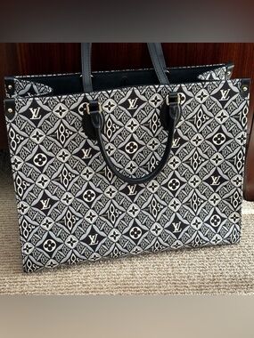 Louis Vuitton Limited Edition  “Since 1854” Monogram On The Go Jacquard Tote GM